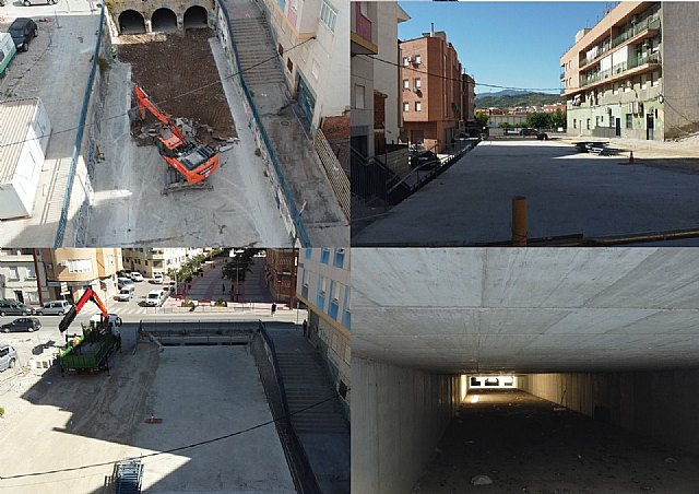 Saorín comprueba que las obras de cubrimiento de la rambla de El Realejo están muy avanzadas - 1, Foto 1