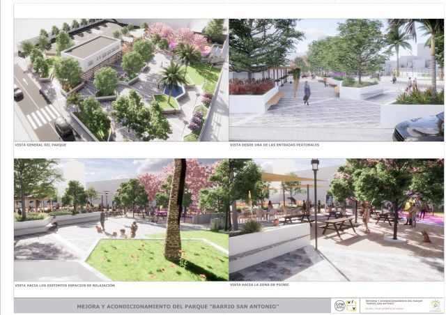 El alcalde de Lorca visita el Parque de San Antonio donde se están ejecutando trabajos de ampliación para dotar al municipio de un nuevo gran espacio verde - 3, Foto 3