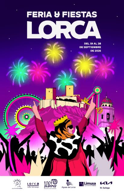 Los elementos del escudo de Lorca, protagonistas principales del cartel de la Feria y Fiestas de septiembre - 1, Foto 1