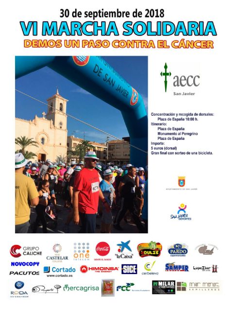 San Javier acoge la VI Marcha Solidaria contra el Cáncer el próximo 30 de septiembre - 2, Foto 2