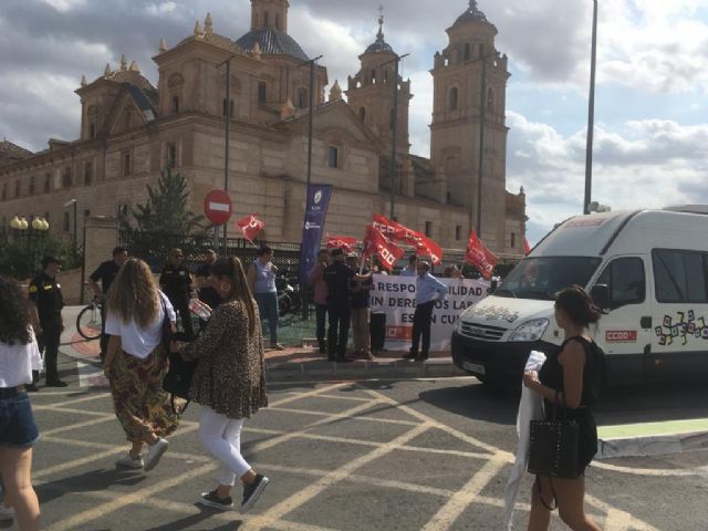 CCOO Enseñanza exige derechos laborales y libertad sindical en la UCAM - 3, Foto 3