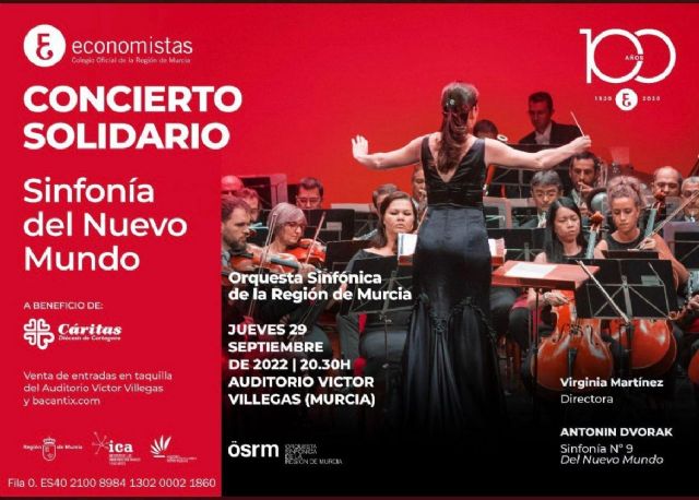 Los economistas celebrarán este jueves 29 de septiembre un concierto solidario con la Orquesta Sinfónica a favor de Cáritas - 1, Foto 1