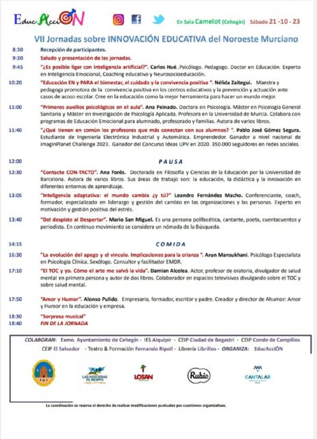 Cehegín vuelve a ser capital de la educación con las VII Jornadas de Innovación Educativa del Noroeste Murciano - 3, Foto 3