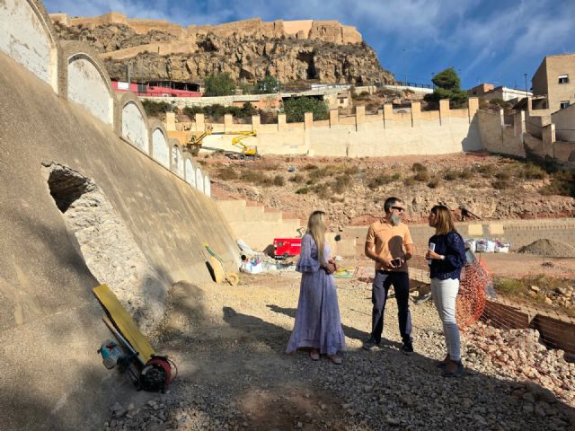 El nuevo parque de Santa María en Lorca toma forma con un local social, un anfiteatro y un innovador sistema para reutilizar el agua de lluvia - 2, Foto 2