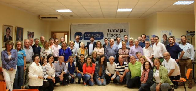 El presidente del Partido Popular Región de Murcia, Fernando López Miras, asiste a la junta directiva local en San Pedro del Pintatar - 1, Foto 1