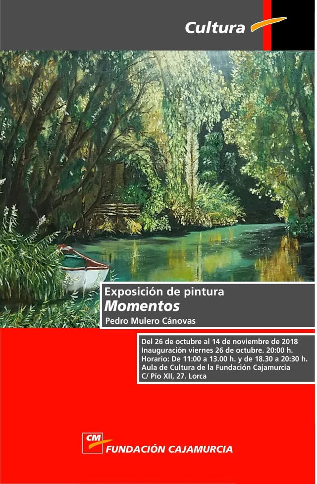 La exposición de pintura Momentos, del totanero Pedro Mulero Cánovas, se inaugura mañana en el Aula de Cultura de Lorca, Foto 2
