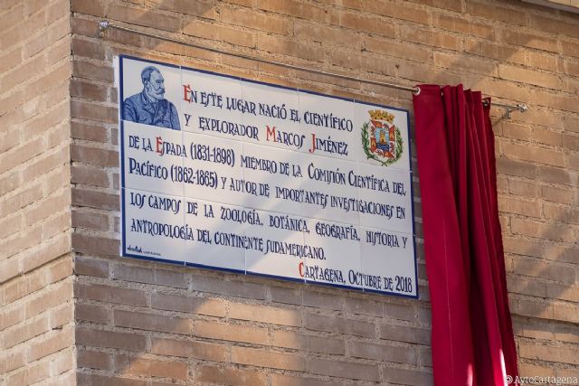 Cartagena homenajea a Marcos Jiménez de la Espada con una placa en su casa natal - 1, Foto 1