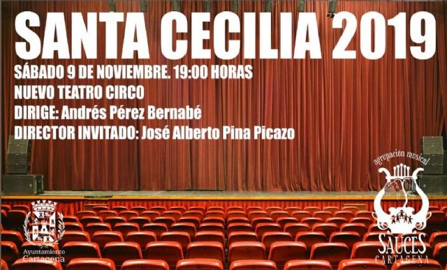 La Agrupación Musical Sauces celebra Santa Cecilia con una programación muy musical en Cartagena - 1, Foto 1