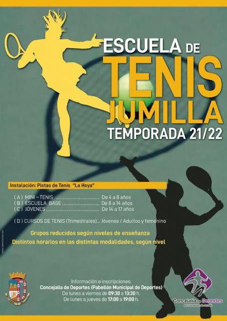 Abierto el plazo de inscripciones para la Escuela Municipal de Tenis - 1, Foto 1