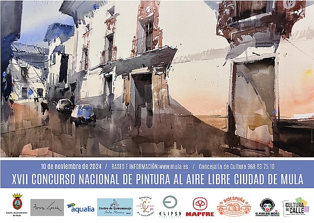 La concejalía de Cultura y Patrimonio Histórico convoca el XVII Concurso Nacional de Pintura al Aire Libre Ciudad de Mula - 1, Foto 1