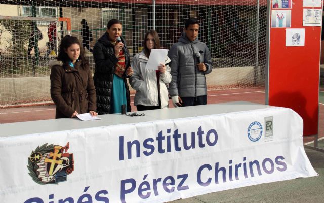 Los centros de Secundaria de Caravaca alzan su voz en contra de la violencia machista - 1, Foto 1