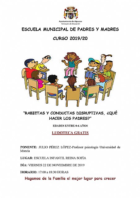 Charla “Rabietas y conductas disruptivas ¿Qué hacer los padres?” de la Escuela de Padres y Madres - 1, Foto 1