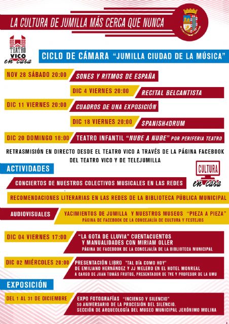 La Concejalía de Cultura presenta varias actividades para disfrutar online - 1, Foto 1
