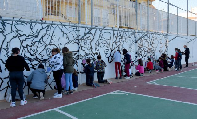Arte urbano en Calasparra por el 25N - 1, Foto 1