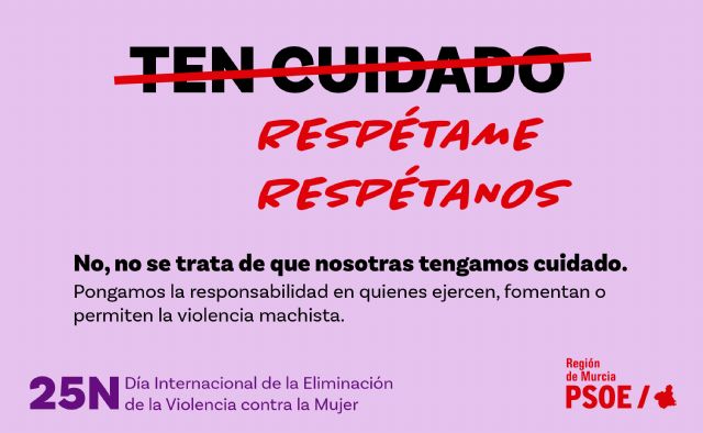 El PSOE de la Región de Murcia, este 25N, pone el foco en la responsabilidad de quien ejerce, fomenta o permite la violencia de género - 2, Foto 2