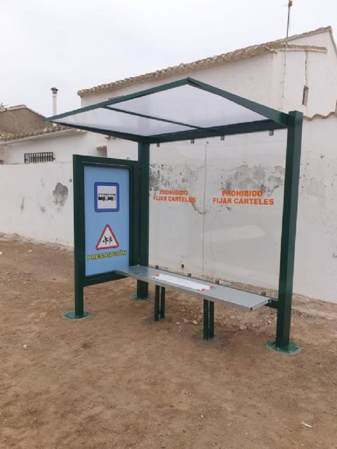 El Ayuntamiento de Lorca destina, durante este año, cerca de 26.000 euros al Plan de choque para el arreglo y mantenimiento e instalación de marquesinas en pedanías - 1, Foto 1