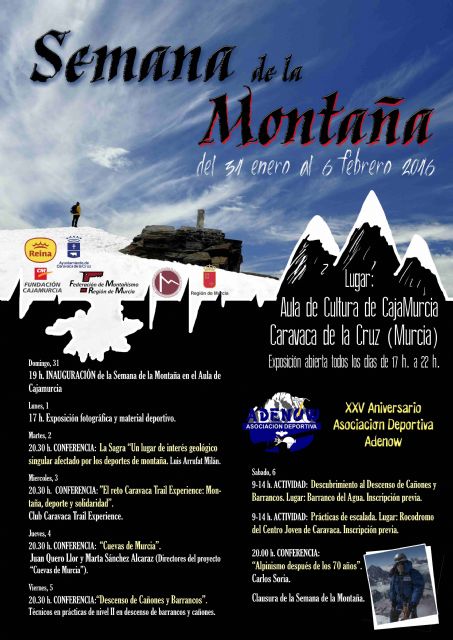 La asociación caravaqueña Adenow celebra su 25 aniversario con la 'Semana de la montaña' - 1, Foto 1