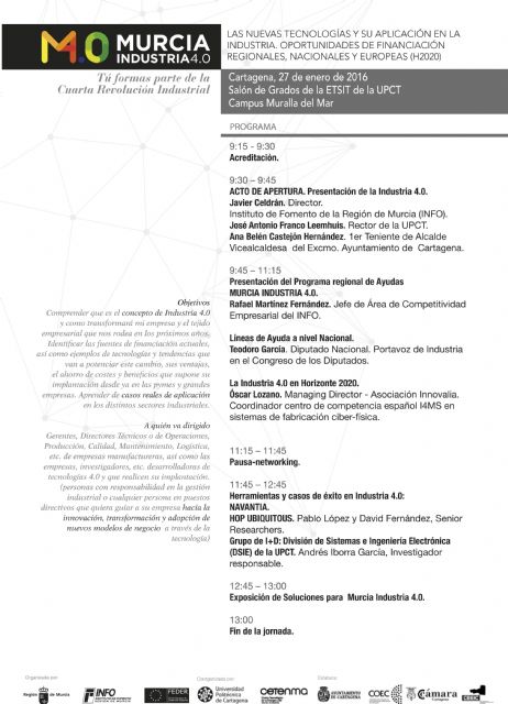 La jornada INDUSTRIA 4.0. acercará la aplicación de nuevas tecnologías al sector industrial - 1, Foto 1