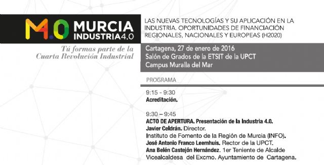 La jornada INDUSTRIA 4.0. acercará la aplicación de nuevas tecnologías al sector industrial - 2, Foto 2