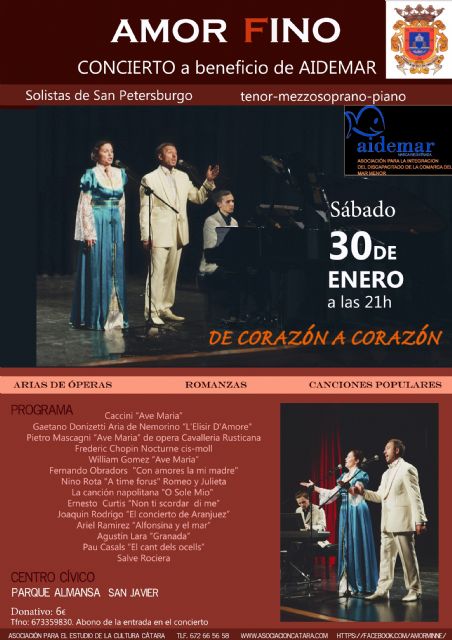 El concierto del grupo Amor Fino De corazón a corazón se celebra el próximo sábado - 1, Foto 1