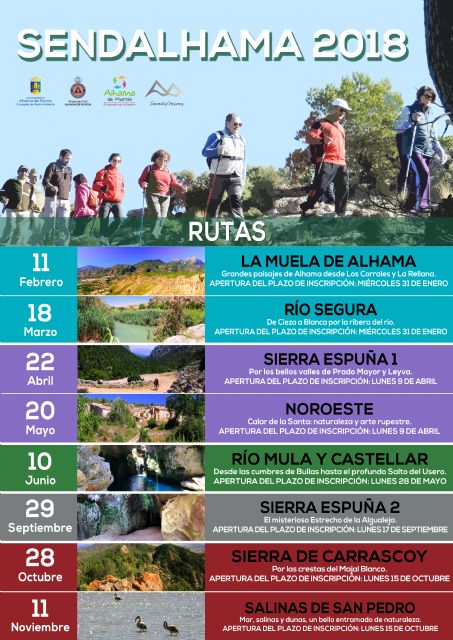 Sendalhama 2018 propone ocho nuevas rutas para conocer los paisajes de la Regin, Foto 1