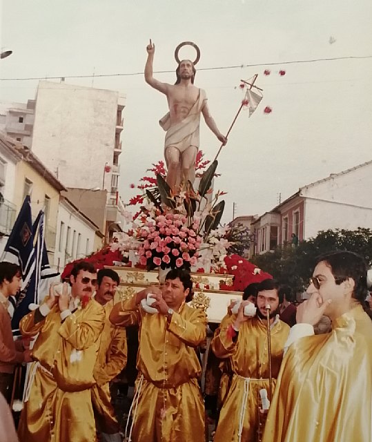 La imagen del Cristo Resucitado, presente desde el año 1980 en la Semana Santa de Las Torres de Cotillas - 1, Foto 1