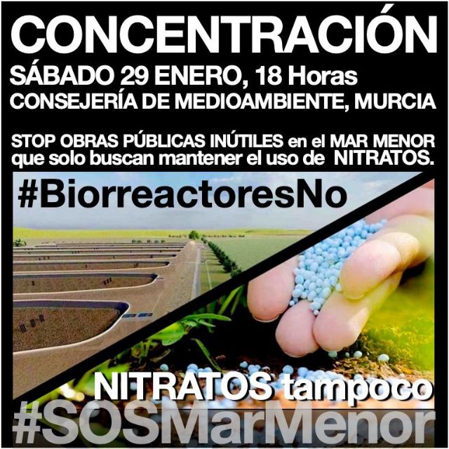 Concentración contra los biorreactores en el Mar Menor - 1, Foto 1