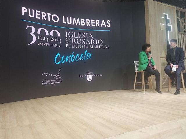 Puerto Lumbreras promociona la Iglesia Parroquial de Nuestra Señora del Rosario en la Feria Internacional de Turismo (FITUR) - 1, Foto 1
