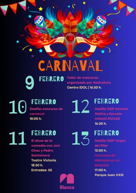 Blanca acoge desfiles, actividades infantiles y humor con motivo de la celebración del Carnaval 2024 - 1, Foto 1