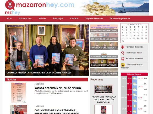 Nace Mazarrón Hoy, un nuevo portal para estar al día de la actualizad mazarronera, Foto 1