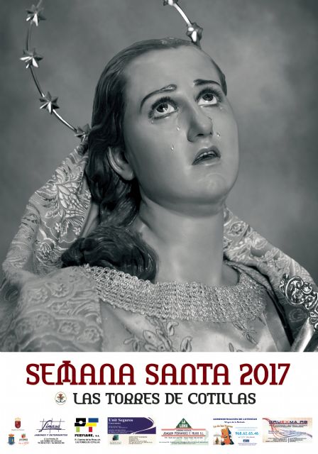 La Semana Santa 2017 de Las Torres de Cotillas se rinde a la Virgen de los Dolores en su cartel - 1, Foto 1