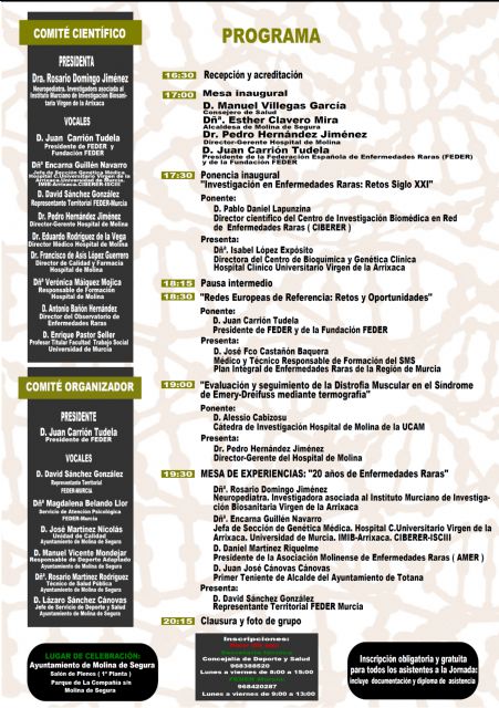 1 de marzo: V Jornada Regional de Enfermedades Raras - 1, Foto 1