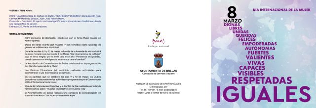 Programación Día Internacional de la Mujer. Bullas 2019 - 1, Foto 1