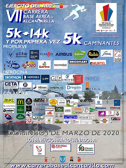 Mañana finaliza el plazo de inscripción para participar en la VII edición de la Carrera Base Aérea de Alcantarilla - 1, Foto 1