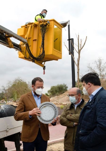 42 nuevas torres de luz darán seguridad a la conexión entre Espinardo y Los Rectores, iluminando el nuevo jardín de Tirocosa - 2, Foto 2