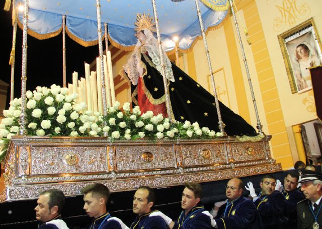 La Virgen de Los Dolores mostró su esplendor durante la Procesión del Dolor y del Santo Entierro 2016 - 1, Foto 1