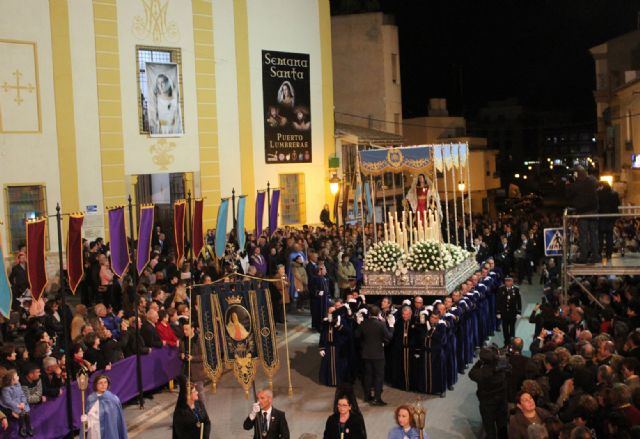 La Virgen de Los Dolores mostró su esplendor durante la Procesión del Dolor y del Santo Entierro 2016 - 2, Foto 2