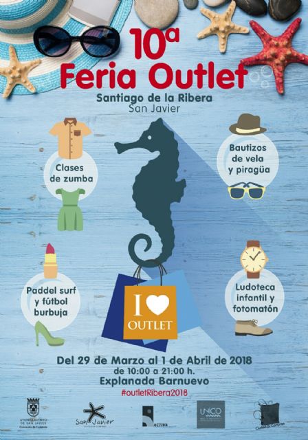 La X Feria Outlet de Santiago de la Ribera llenará de descuentos y actividades la playa Barnuevo, durante el puente de Semana Santa - 1, Foto 1
