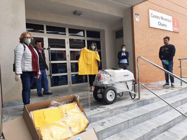 El Servicio de Limpieza Viaria dispone de una nueva pulverizadora gracias a la generosidad de la empresa murciana INVER - 2, Foto 2