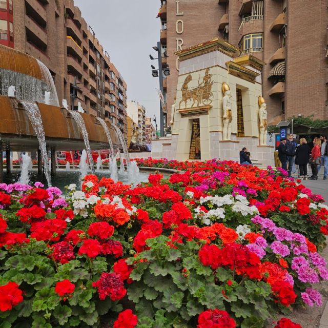 Los colores de la Semana Santa visten los jardines de Lorca - 3, Foto 3