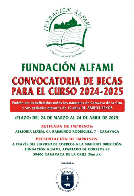 La Concejalía de Educación informa que la Fundación Alfami abre hasta el 24 de abril el plazo para optar a sus becas de estudio - 1, Foto 1