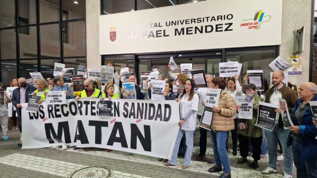 El PSOE obliga al Consejero de Salud a dar explicaciones en la Asamblea Regional por la falta de personal sanitario del hospital Rafael Méndez de Lorca - 1, Foto 1