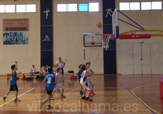 El C.B Alhama Pololo Carpinteros benjamn mixto de baloncesto, Campeones de Liga 2016, Foto 2