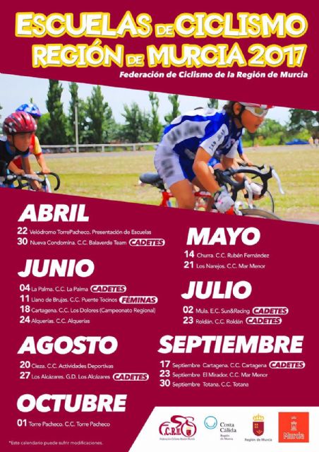 Éxito de participación en la presentación de las Escuelas de Ciclismo de Carretera en el Velódromo de Torre-Pacheco - 1, Foto 1