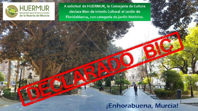 HUERMUR felicita a todos los murcianos por la declaración BIC de Floridablanca como el primer Jardín Histórico de la Región de Murcia - 2, Foto 2