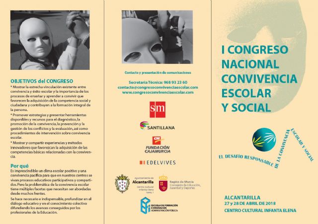 Mañana comienza en Alcantarilla el I Congreso Nacional de Convivencia Escolar y Social - 1, Foto 1