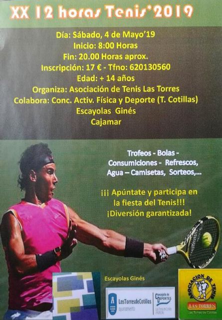 Las 12 Horas de Tenis de Las Torres de Cotillas cumplen 20 años - 1, Foto 1