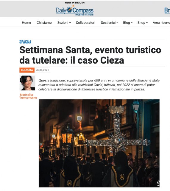 Gran repercusión internacional de la Semana Santa de Cieza - 4, Foto 4