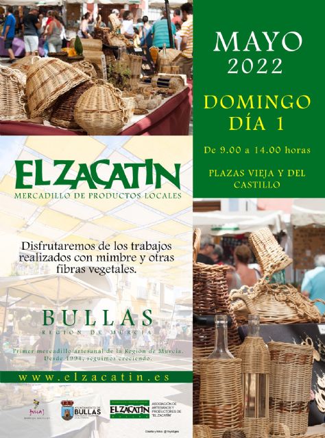 'El Zacatín' del mes de mayo estará dedicado a los trabajos con mimbre y otras fibras vegetales - 1, Foto 1
