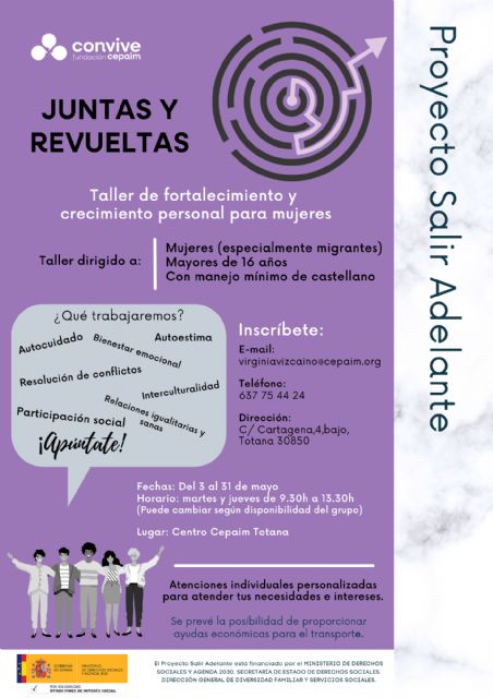 Cepaim organiza el taller Juntas y Revueltas: Fortalecimiento y crecimiento personal - 1, Foto 1